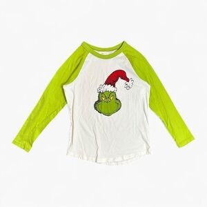 Hanna Andersson Dr. Seuss Grinch Baseball Tee Size 8